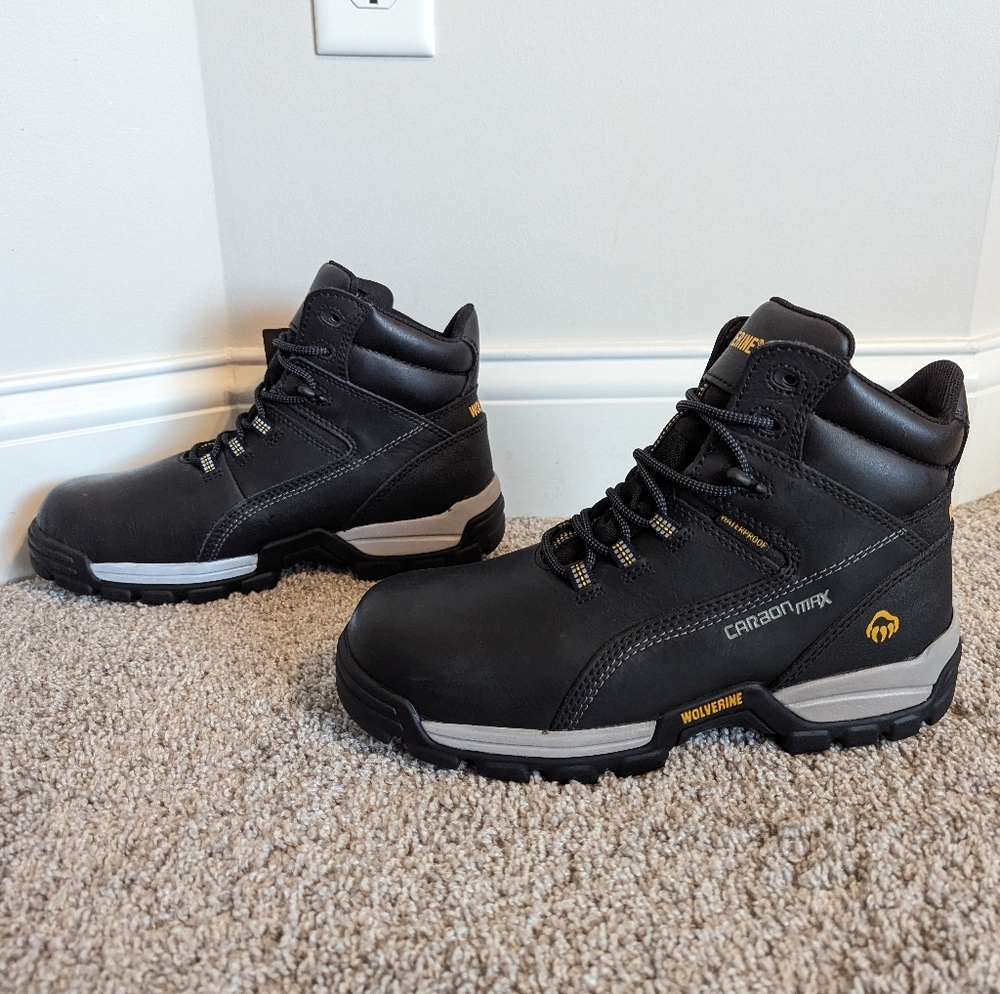 Wolverine NWT Tarmac 6" Composite Toe Waterproof Work Boots sz 8 EW